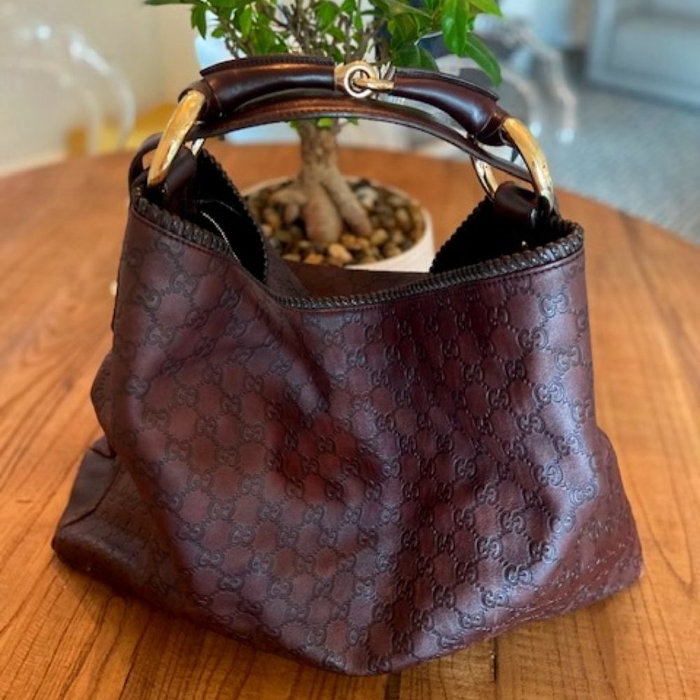 Authentic Vintage Gucci Large Open Hobo